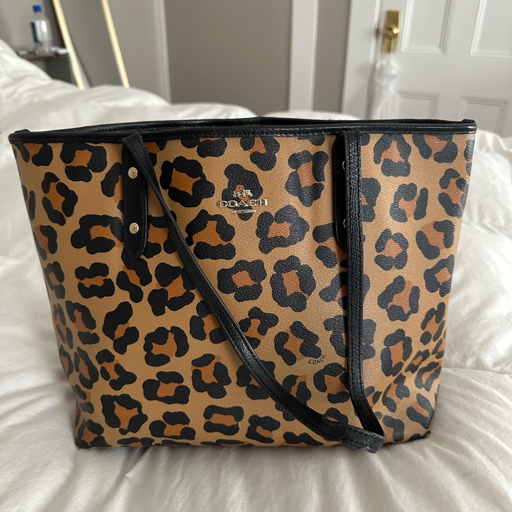Coach Leopard Print Tote